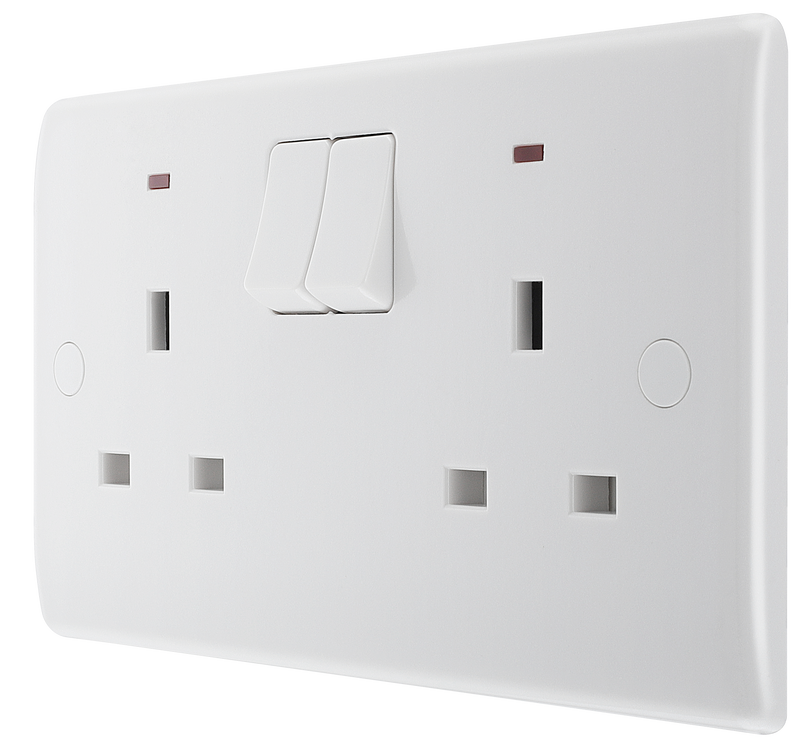 BG Electrical 800 Series - Double, switched single pole, with indicators
