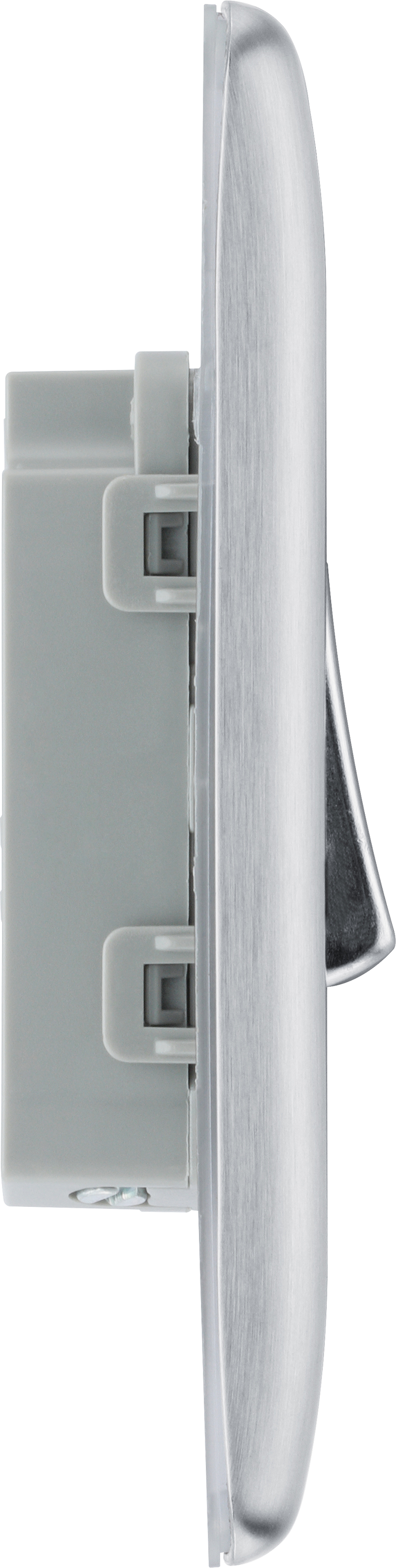 BG Electrical Nexus Metal Brushed Steel - Bell Push Switch