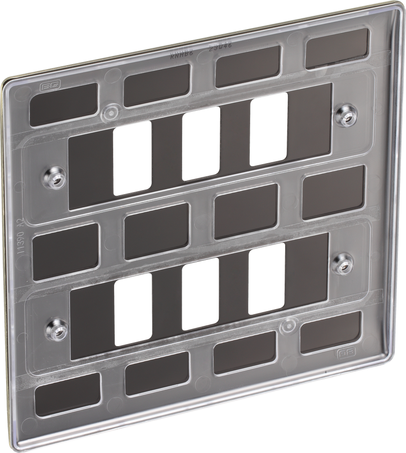 BG Electrical Grid - 6 module, square