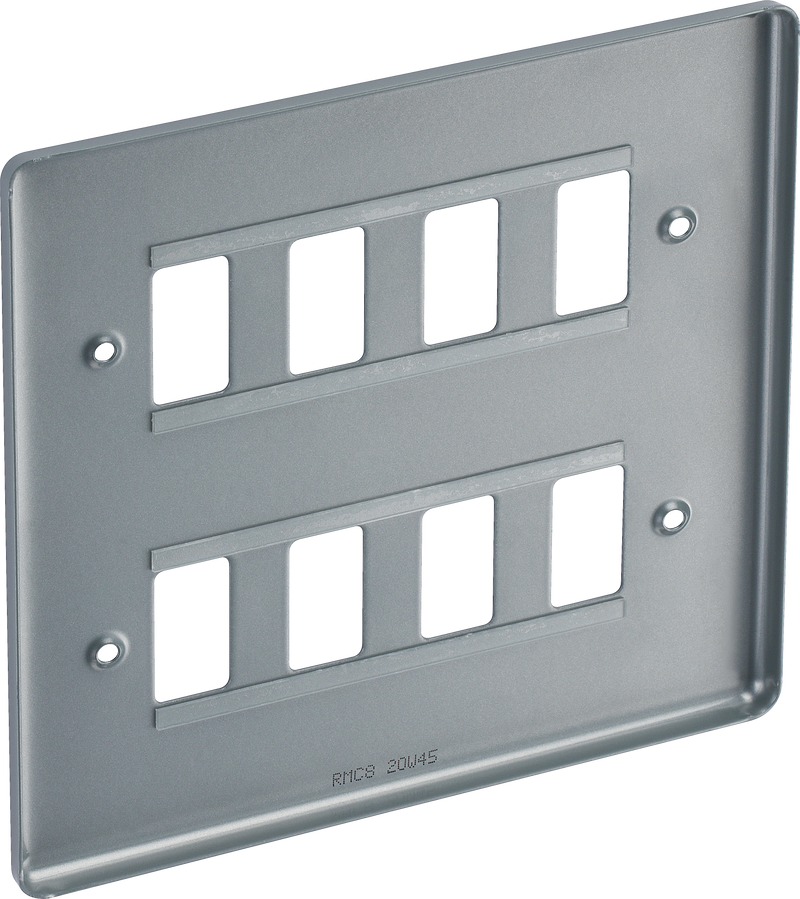BG Electrical Grid - 8 module, square