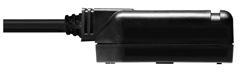 Masterplug Work - 1 Socket, 13A, Black