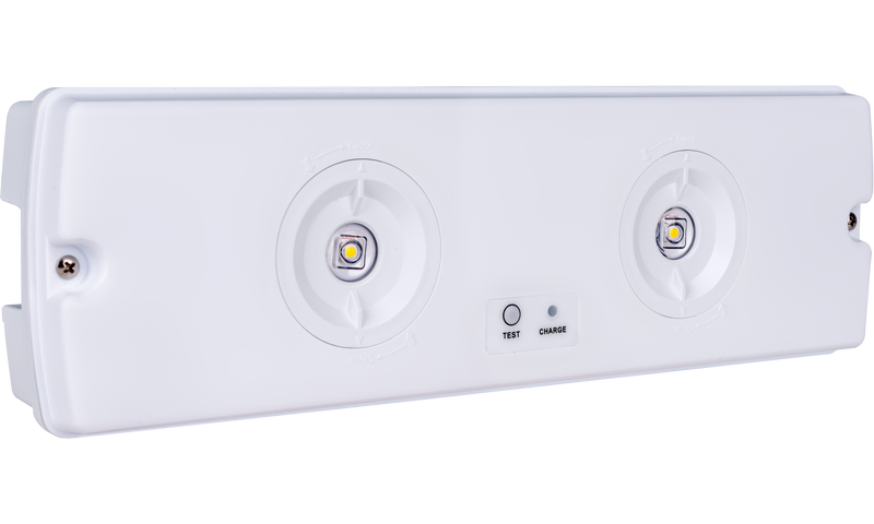 Luceco Tempus Dual - Tempus Dual Bulkhead Extra, 3hr, IP65, 6.5W, 800lm