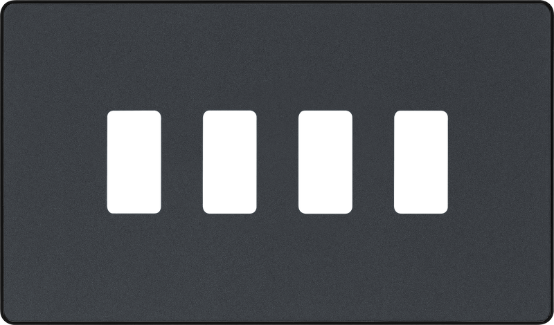 BG Electrical Grid - 4 module, rectangular