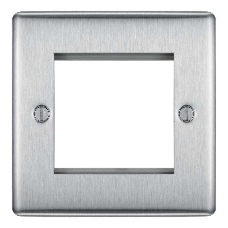 BG Electrical Euro Module - 2 module - square