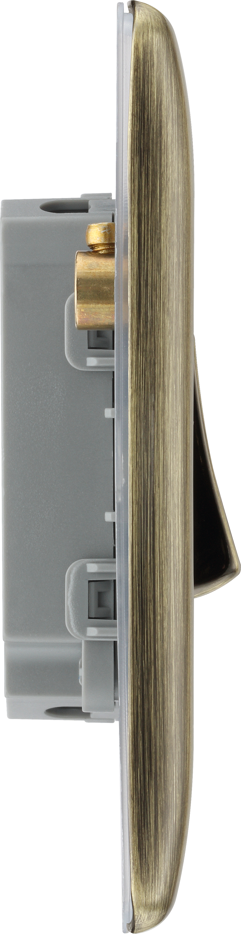 BG Electrical Nexus Metal Antique Brass - Quadruple, 2 way switch