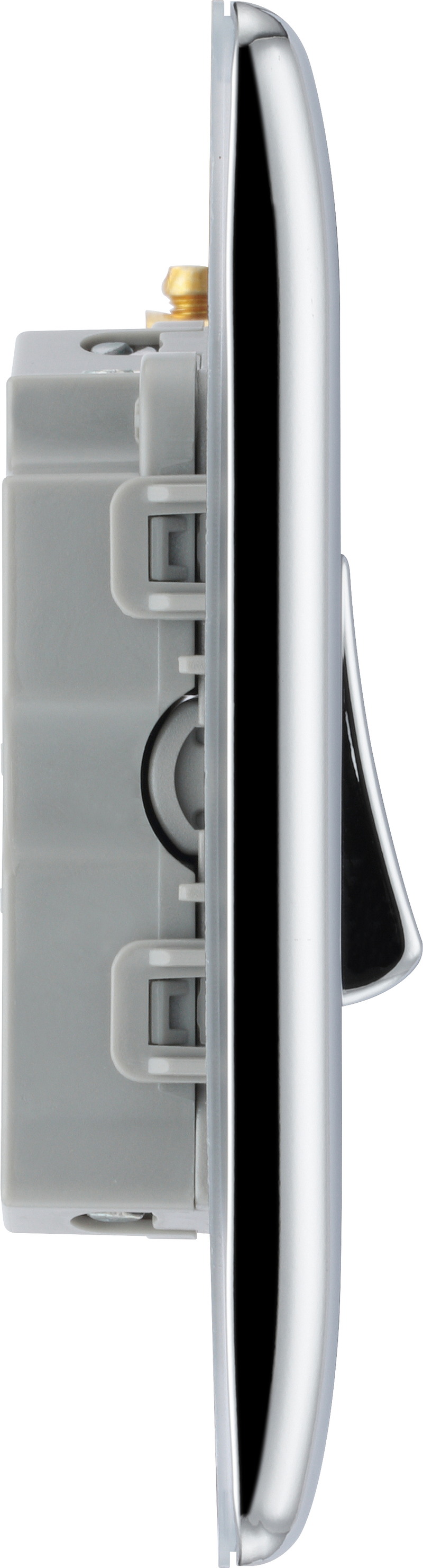 BG Electrical Nexus Metal Polished Chrome - Triple pole fan isolator