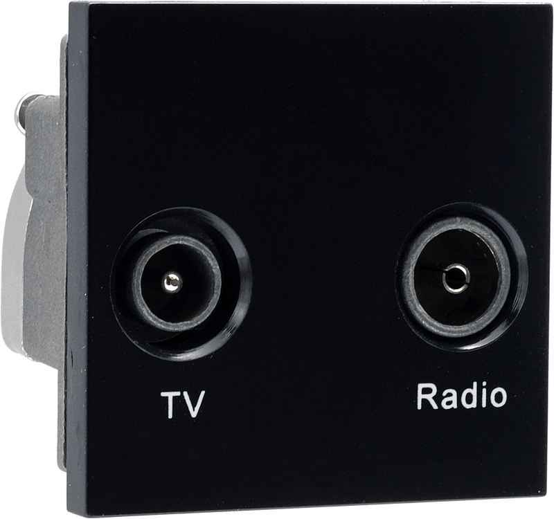 BG Electrical Euro Module - TV and radio - TV IEC male radio IEC female