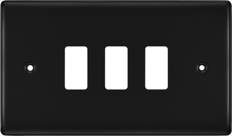 BG Electrical Grid - 3 module, rectangular