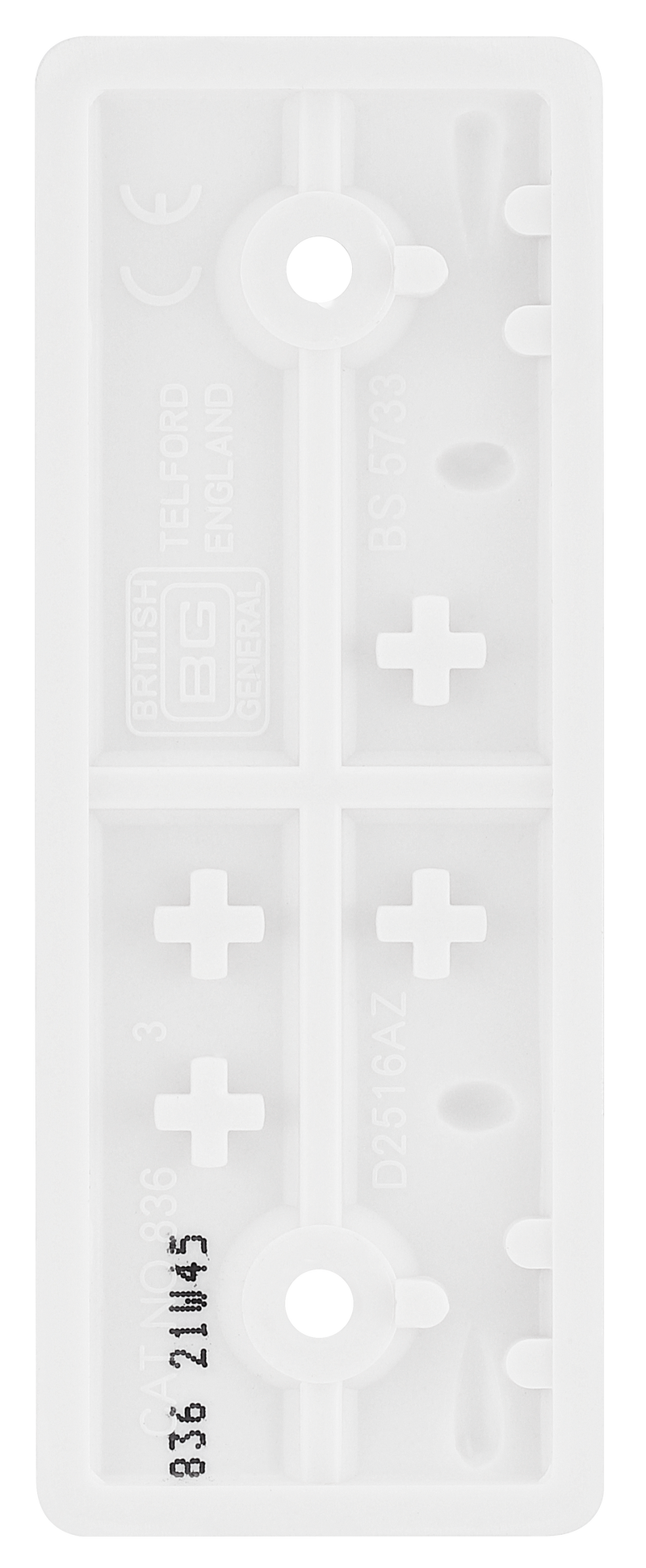BG Electrical 800 Series - Single, architrave blank plate