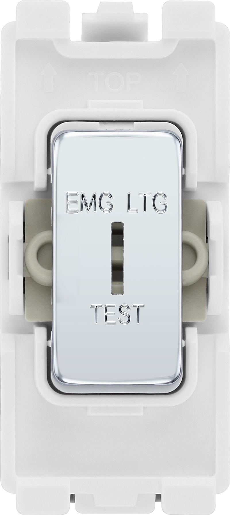 BG Electrical Grid - 2 way, single pole, printed EMG LTG TEST