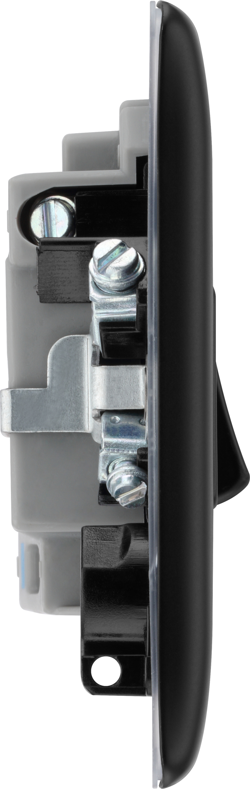 BG Electrical Nexus Metal Matt Black - Switched and fused with indicator