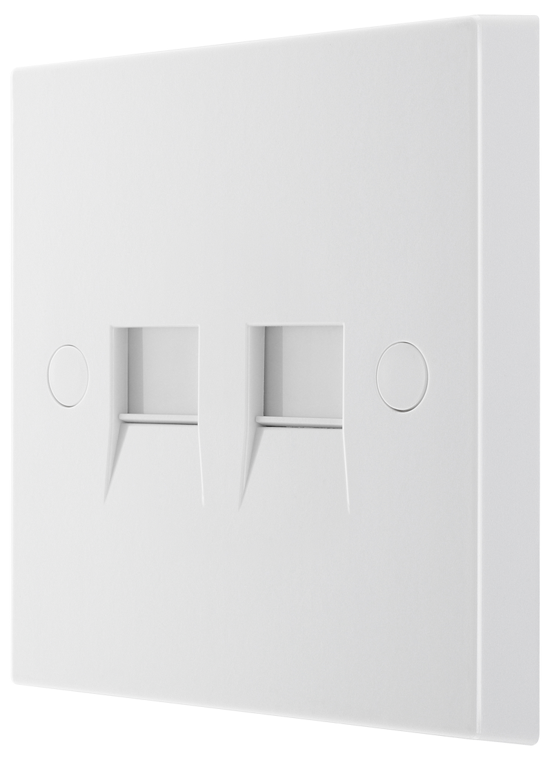 BG Electrical 900 Series - Double, telephone socket, master (screw)