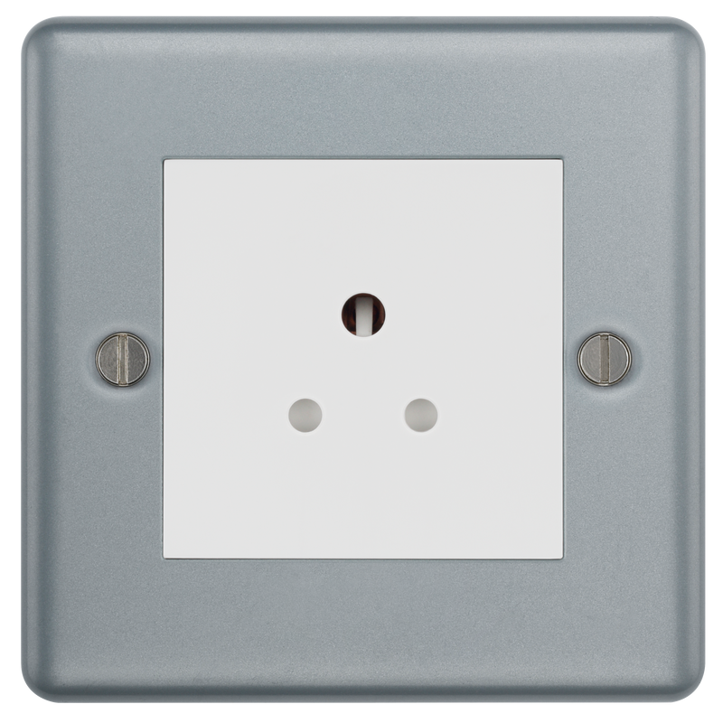 BG Electrical Metal Clad - 2A, single, unswitched, round pin