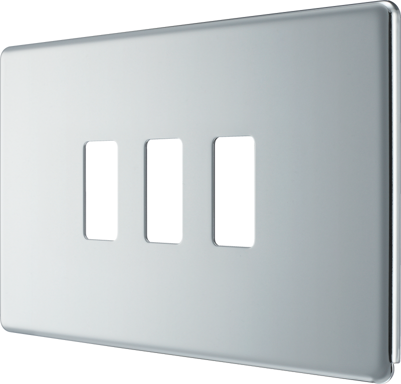 BG Electrical Grid - 3 module, rectangular