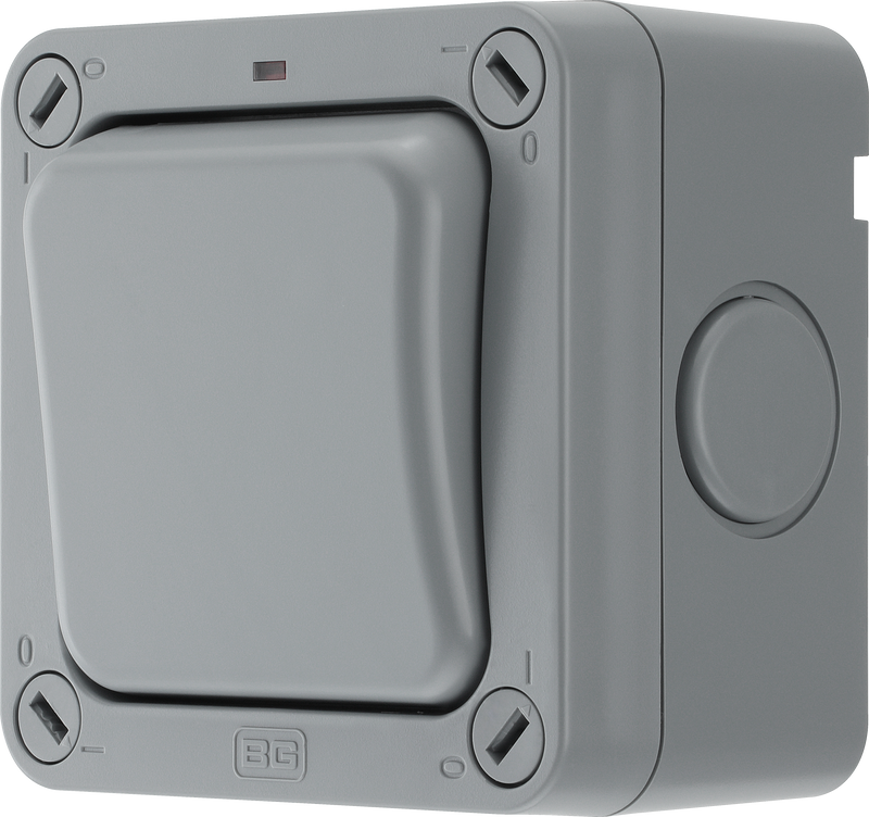 BG Electrical Weatherproof Storm - Single, 2 way, IP66