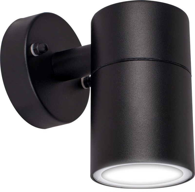 Luceco Azurar Wall Light - Exterior decorative down wall light GU10 finished in black