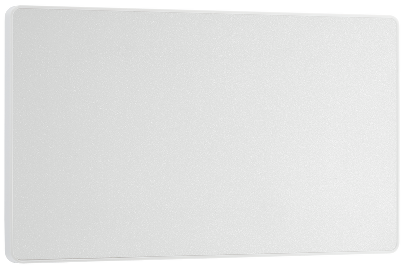 BG Electrical Evolve Pearlescent White - Double, blank plate