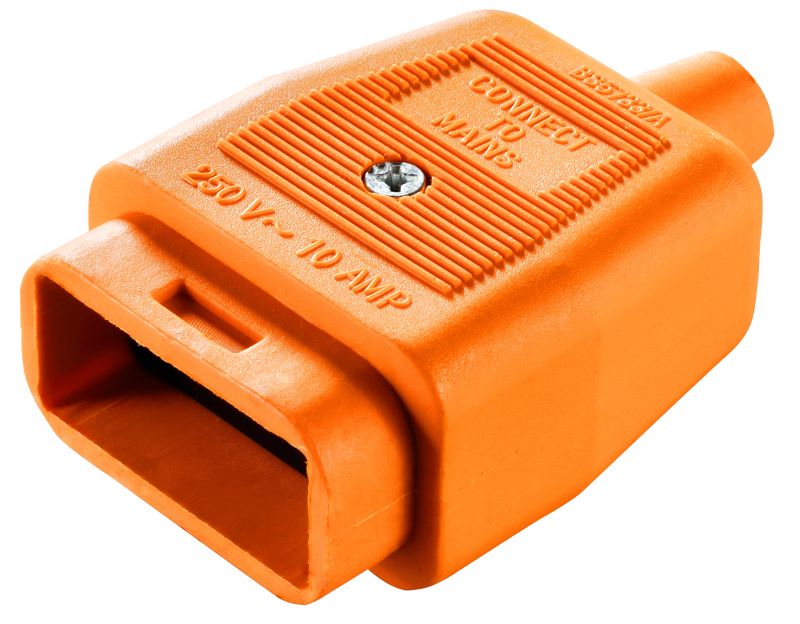 Masterplug Work - 2 Pin Connector, 10A, Orange