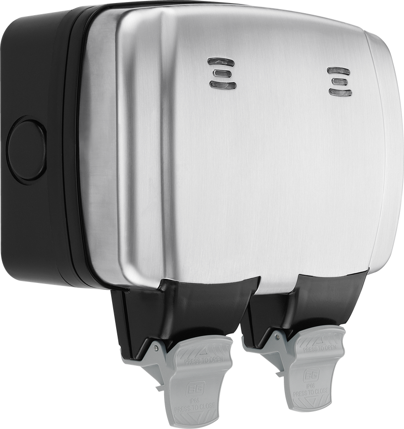 BG Electrical Weatherproof Decorative - Double, switched, double pole, IP66