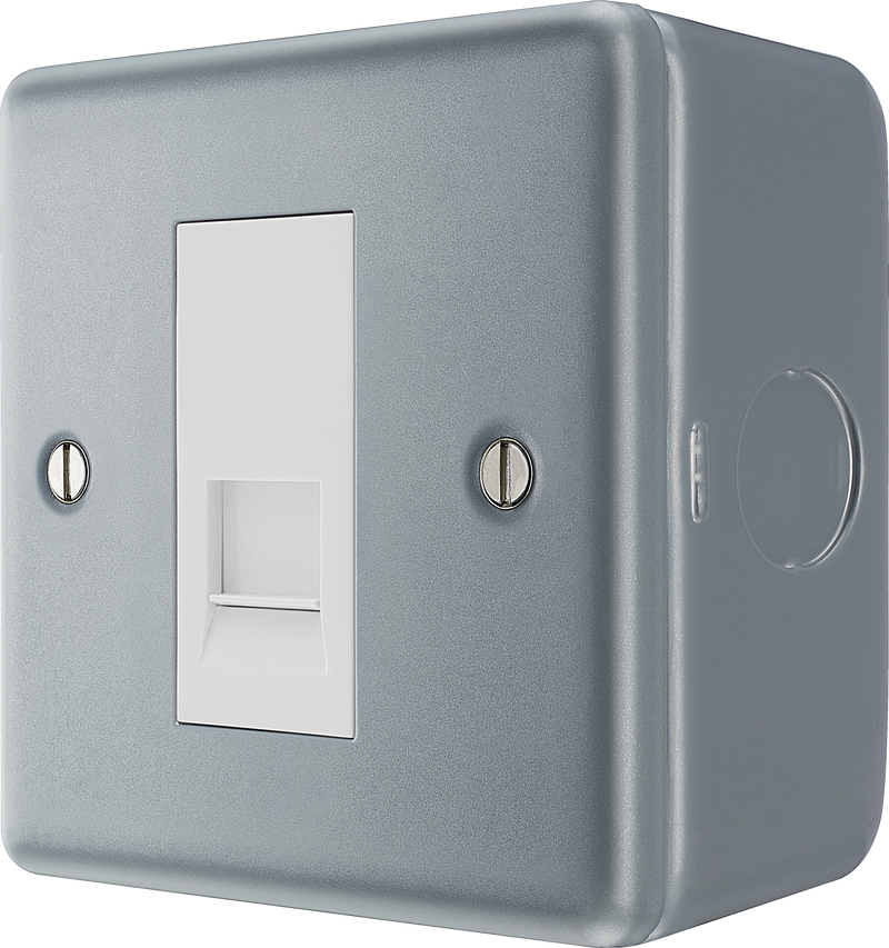 BG Electrical Metal Clad - Single, telephone socket, secondary