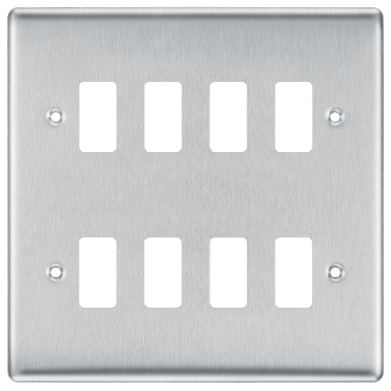 BG Electrical Grid - 8 module, square