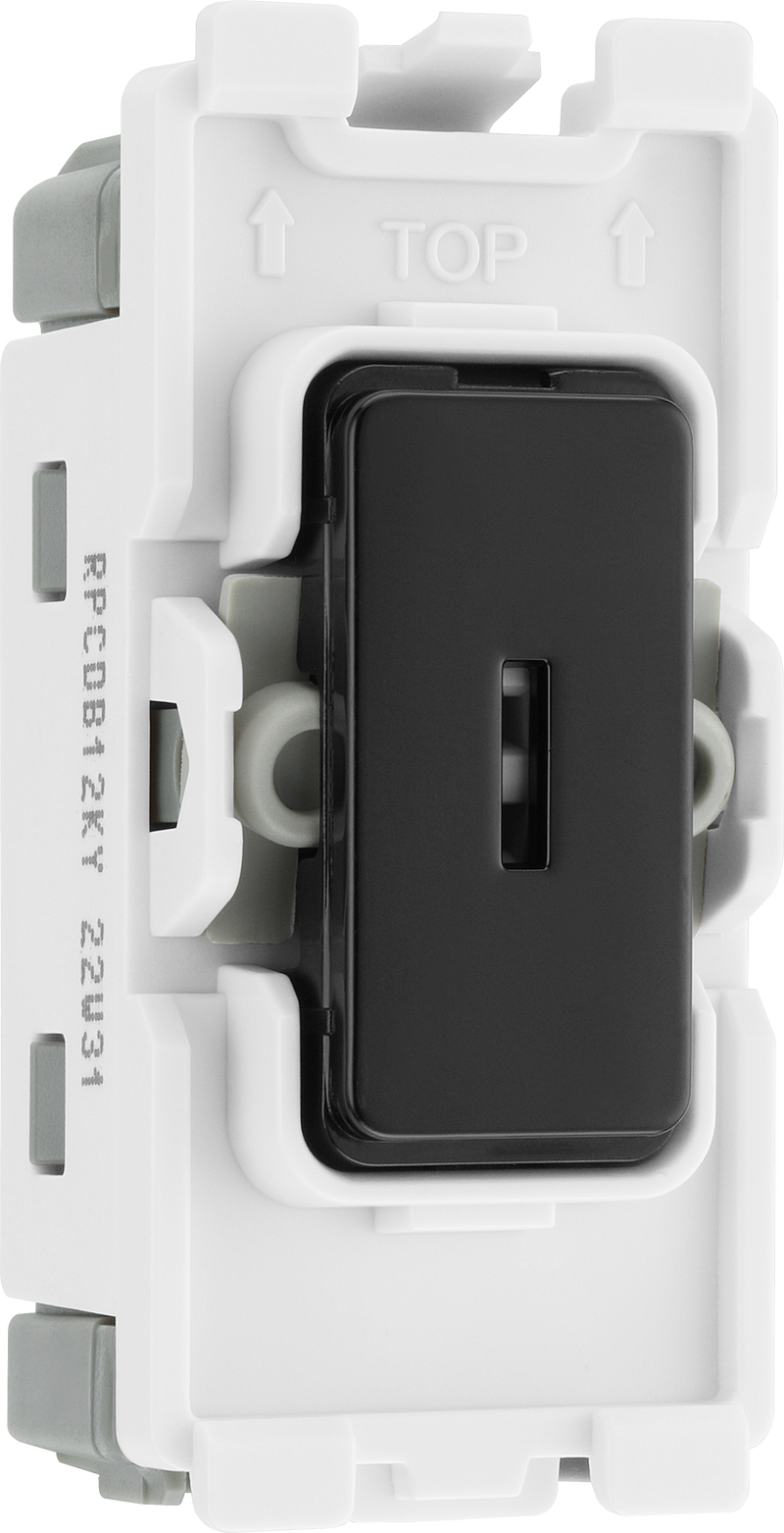 BG Electrical Grid - 2 way, single pole (EVOLVE BLACK)