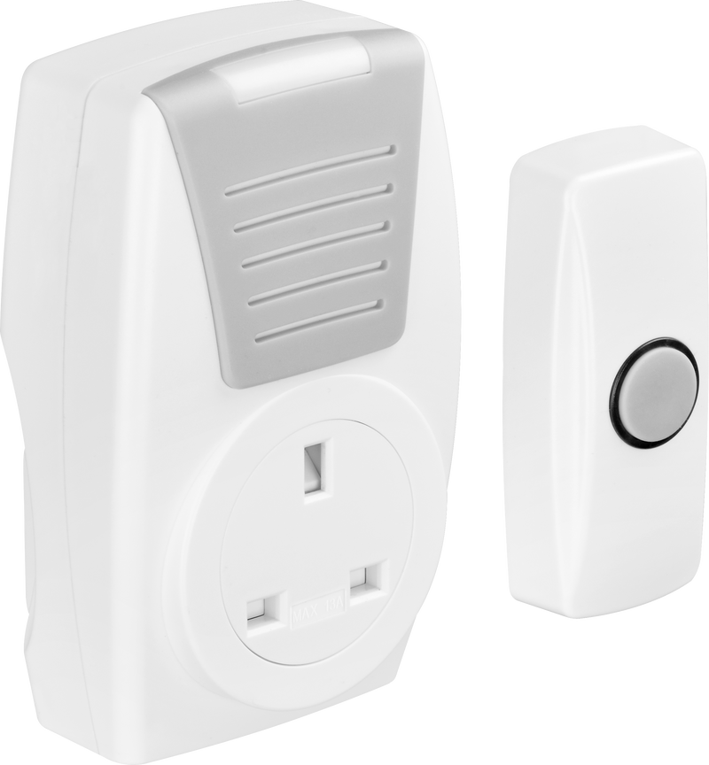 Masterplug Home - 100m, Plug-ThroughWhite + Grey