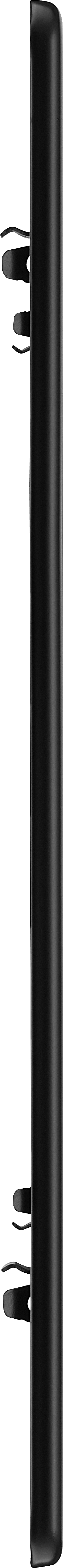BG Electrical Flatplate Screwless Matt Black - 8 module - square
