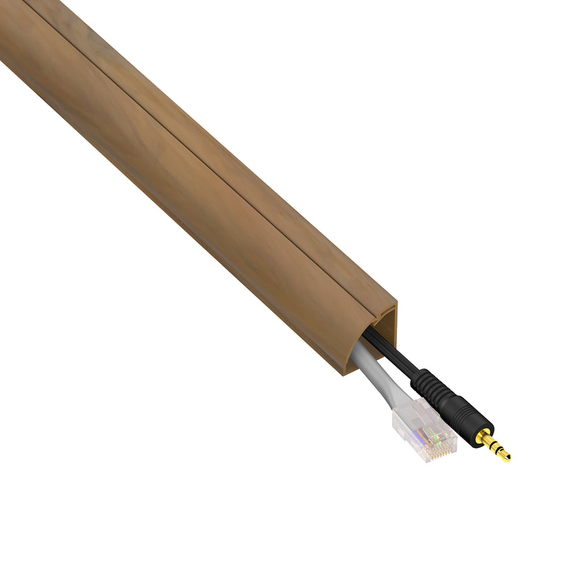 D-Line Trunking - 22x22mm Oak-Effect 2m Self Adhesive Length
