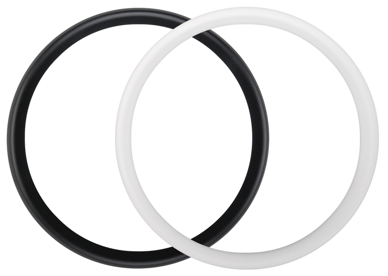 Luceco Ext Residential - Exterior residential bulkhead round 450lumens with white or black bezel