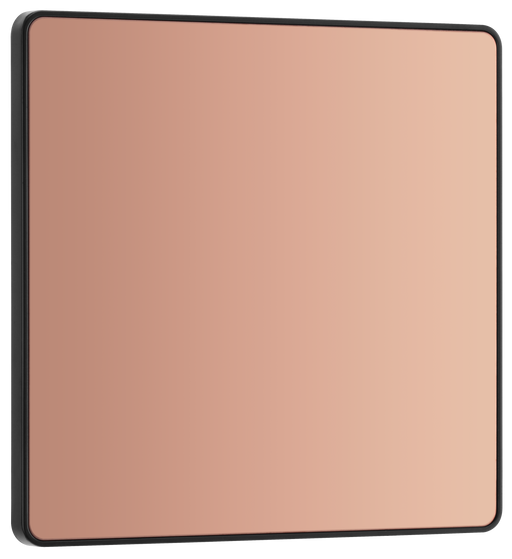 BG Electrical Evolve Polished Copper - Single, blank plate