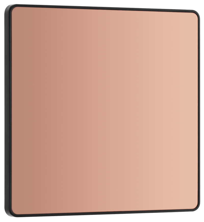 BG Electrical Evolve Polished Copper - Single, blank plate