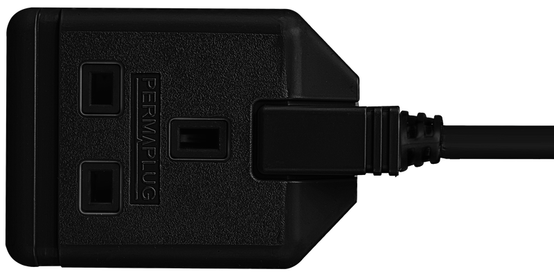 Masterplug Work - 1 Socket, 10m, 13A, Black