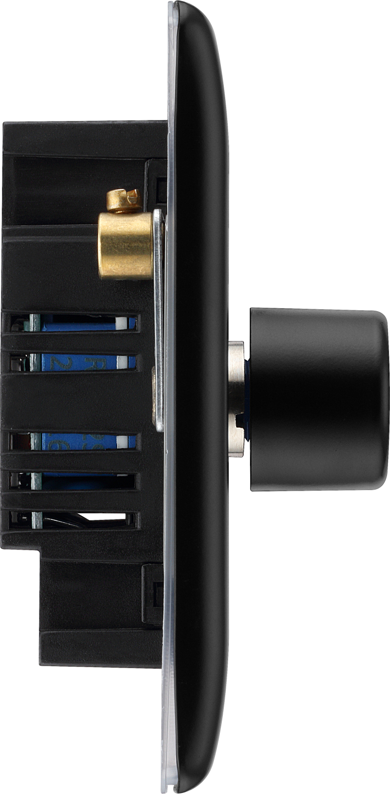 BG Electrical Nexus Metal Matt Black - Triple, 2 way push 200W