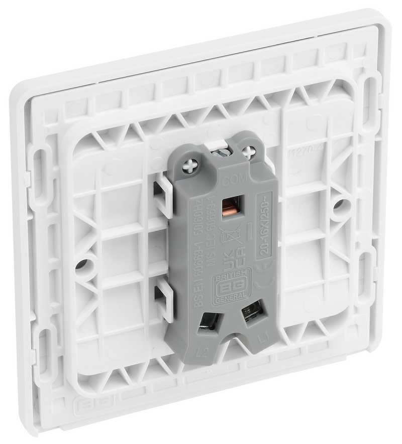 BG Electrical Evolve Pearlescent White - Single, 2 way switch