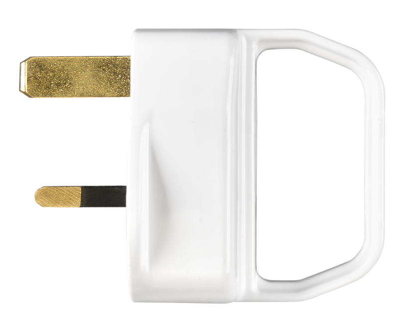 Masterplug Basic - 13A, White with Handle