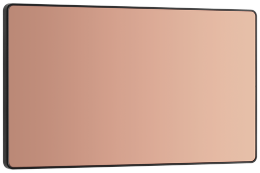 BG Electrical Evolve Polished Copper - Double, blank plate