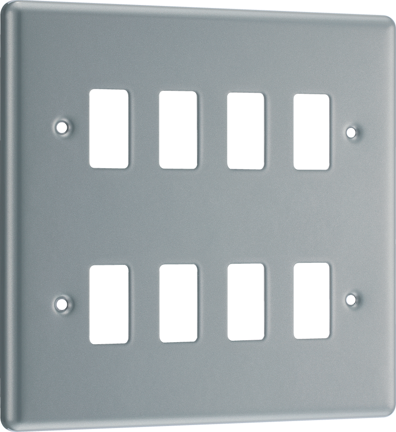 BG Electrical Grid - 8 module, square