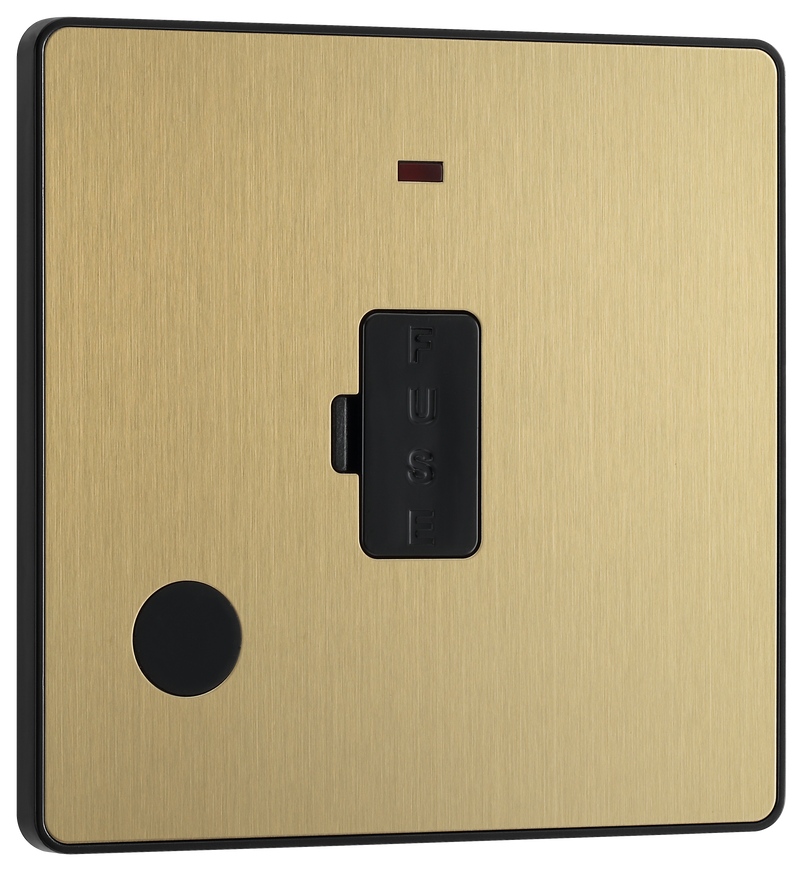 BG Electrical Evolve Satin Brass - Unswitched and fused