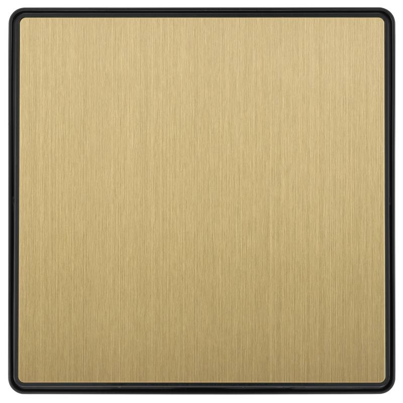 BG Electrical Evolve Satin Brass - Single, 2 way switch, edge rocker