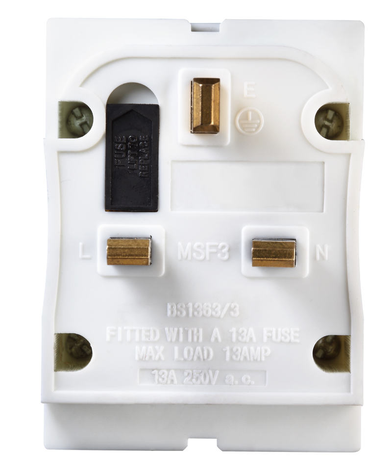 Masterplug Basic - 3 Sockets, 13A, White