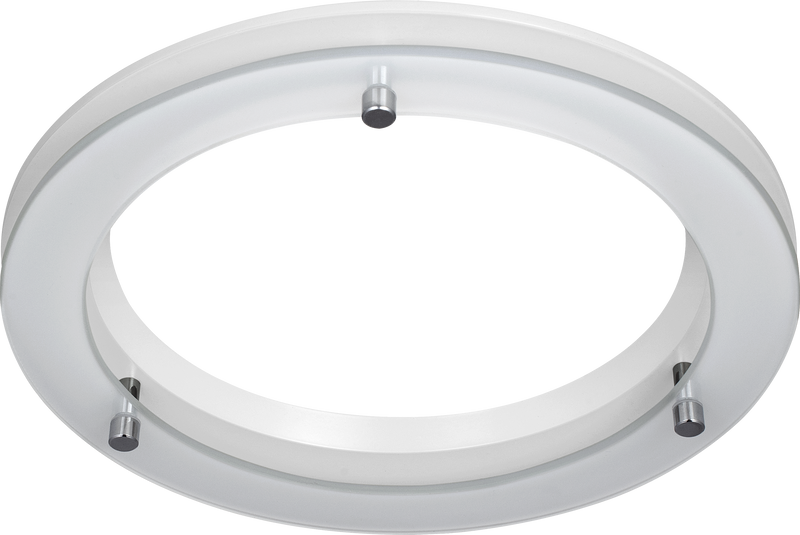 Luceco Platinum - Platinum White + Dropped Glass Halo Bezel
