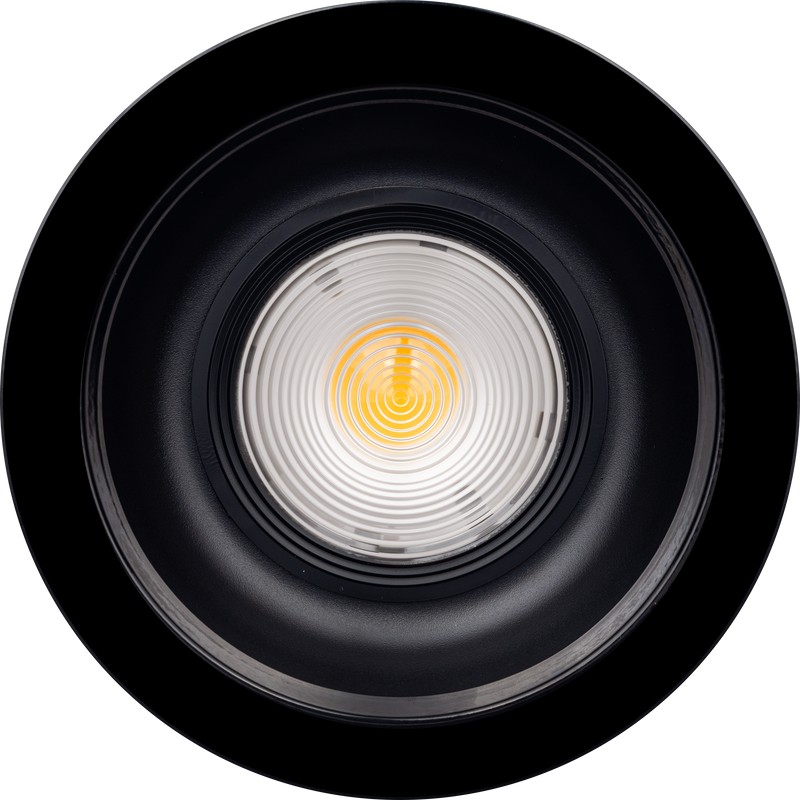 Luceco Platinum Mini Surface - Platinum Mini Surface Downlight Dark Light Reflector RAL 9005 162mm 950lm 8W 4000K Digital Dimmable
