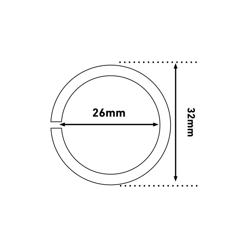 D-Line Cable Tidy - Cable Tidy Tube, White - 1.1m, 32mm dia.