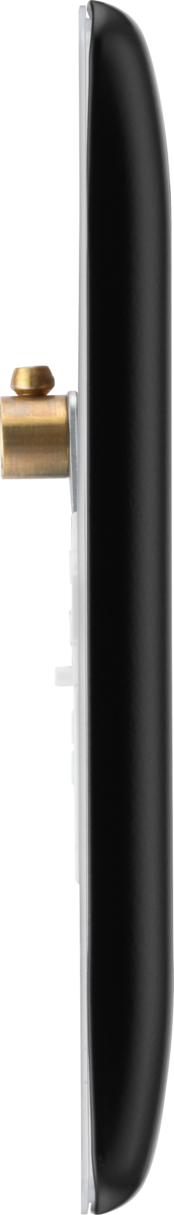 BG Electrical Nexus Metal Matt Black - Double, blank plate