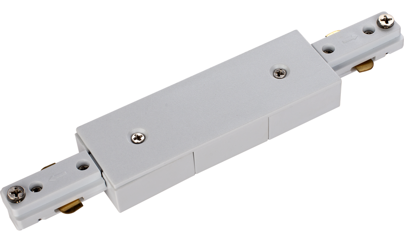 Luceco Single Circuit Track - Single circuit track straight connector accessory white