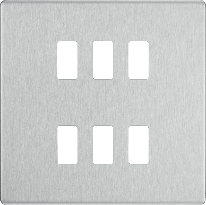 BG Electrical Grid - 6 module, square