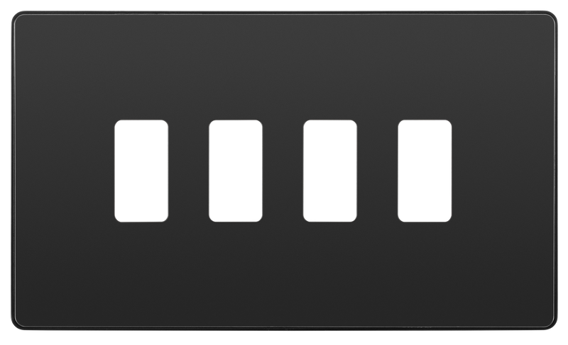 BG Electrical Grid - 4 module, rectangular
