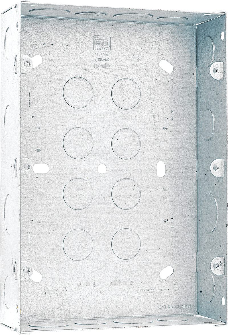 BG Electrical Contractor - Flush Metal Box for 9-12 Module Grid