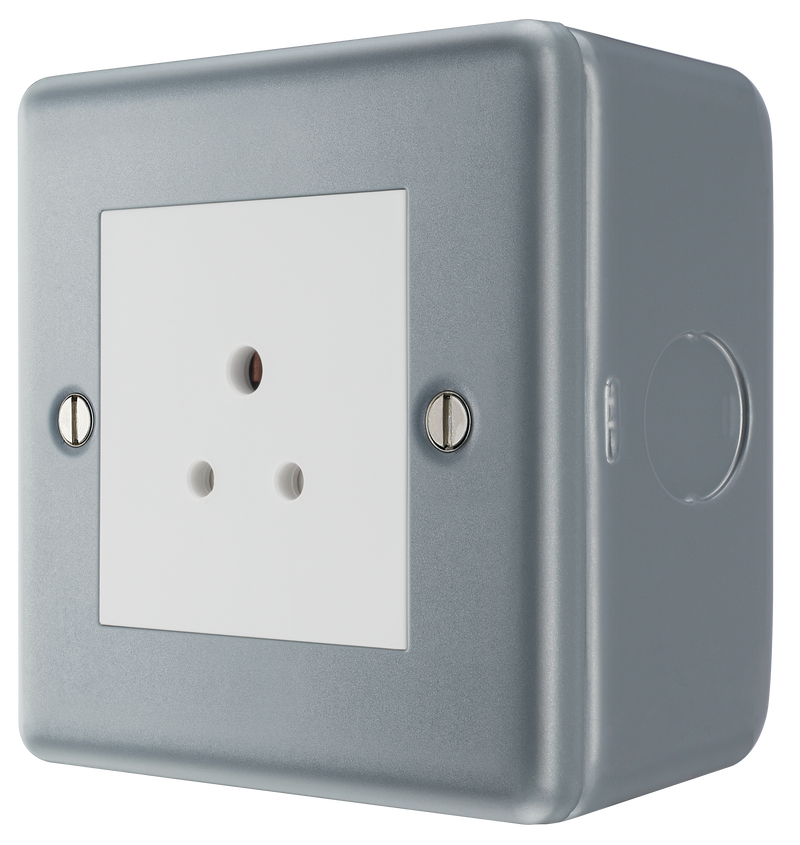 BG Electrical Metal Clad - 2A, single, unswitched, round pin